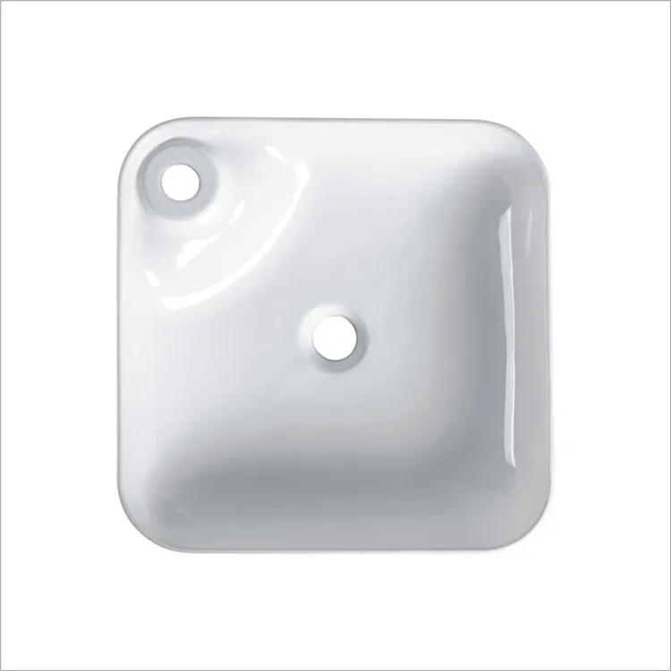 China wholesale manufacturers sanitary ware ceramic bathroom hand wash basin bowl counter table top square washing sink