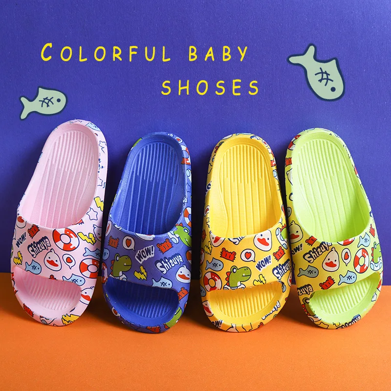 

Beach Home Kids Slipper Shoes Indoor EVA Soft Anti-slip Children Baby Girls Boys Slippers