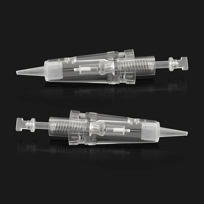 

PMU Transparent Plastic 1RL 3RL 5RL 5F 7F Tattoo Microblading Micro Needle Cartridge for Supplier