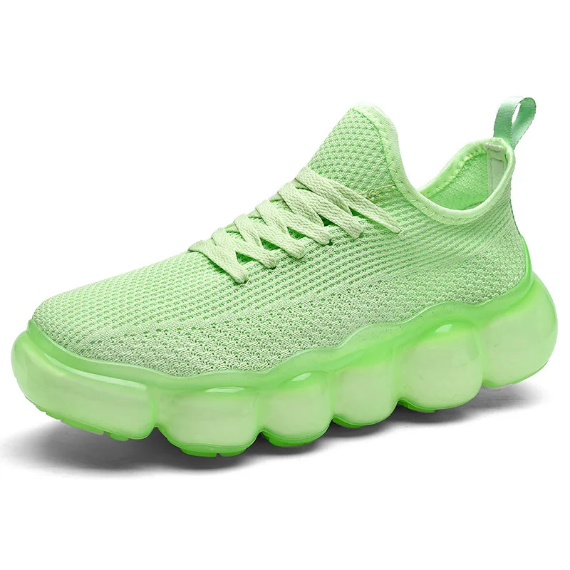 

Wholesale fashion new design high quality soft outdoor casual sneakers mesh breathable deodorant men sports shoes women, Green white grey black