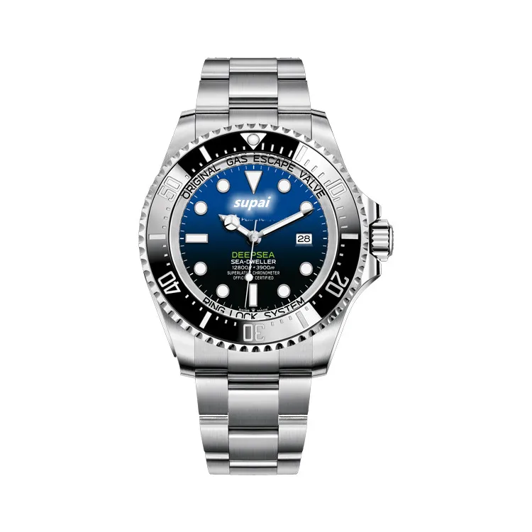 

3A Quality 44mm Diameter Deepsea Night Vision 904L Stainless Steel Sapphire Glass Automatic Watches