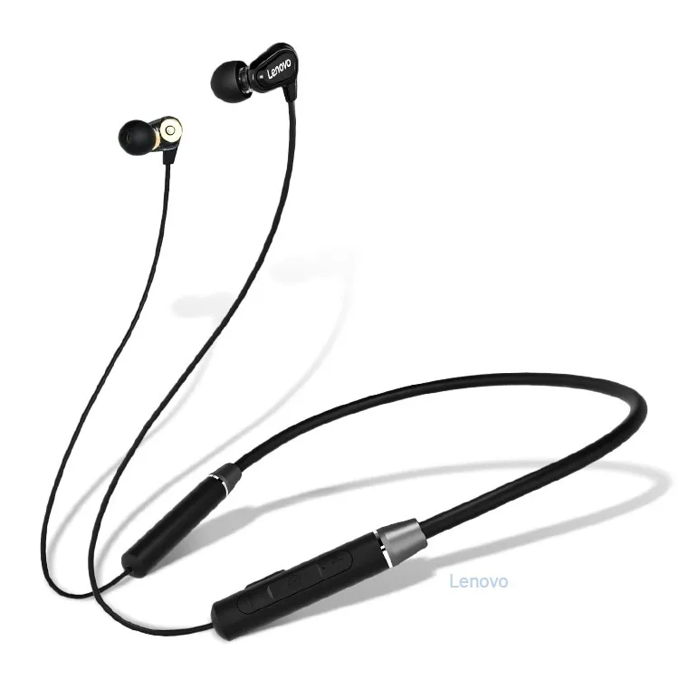 

Hot Selling Original Lenovo HE08 Wireless Neck-mounted Sports BT 5.0 Earphone Headphones Headsets, Black