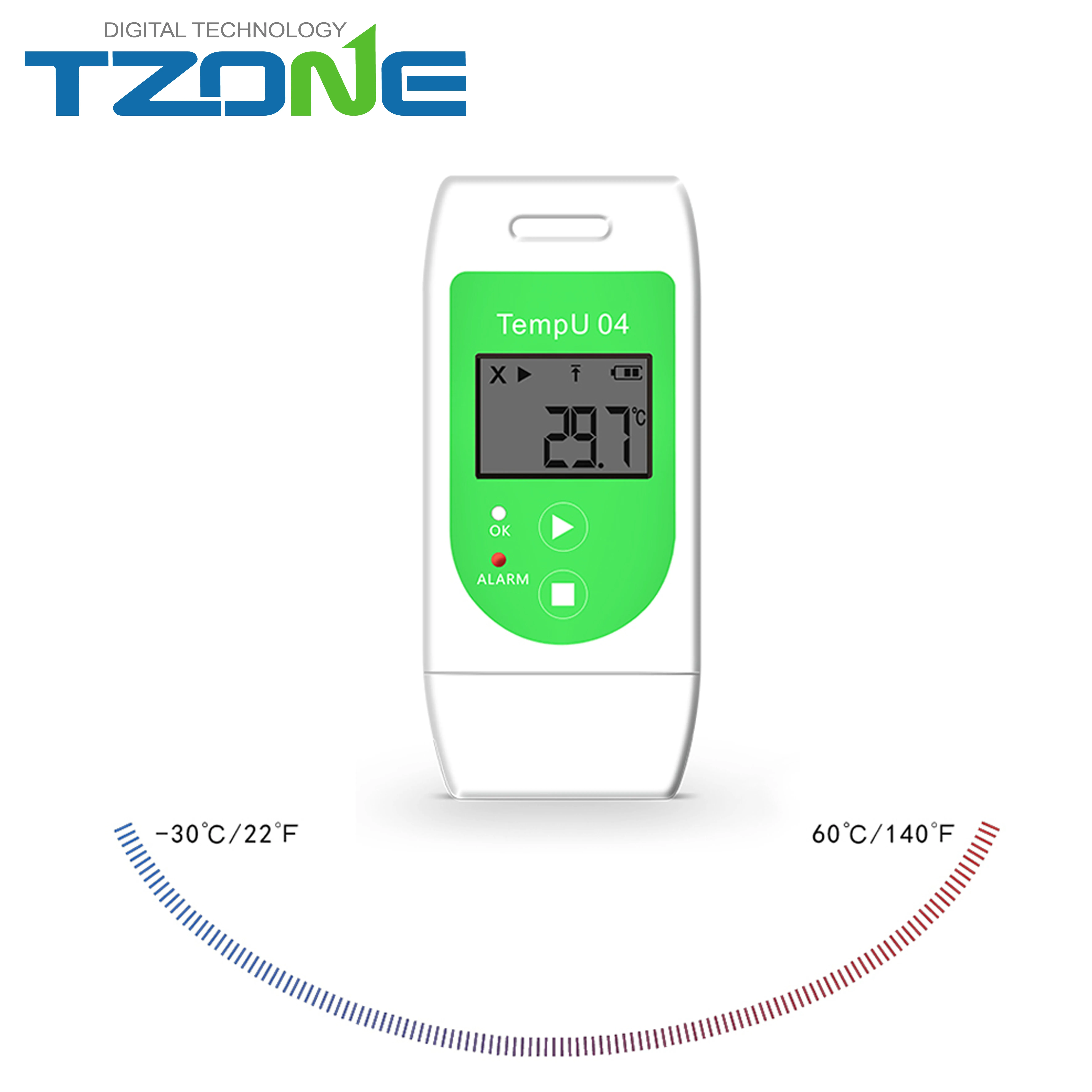 Container Temperature Log Tag Usb Temperature Data Logger Recorder ...