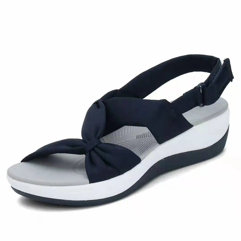 

LX07 Ladies Fashion Ethnic Style Wedge Casual Shoes Light Weight Eva Sole Womens Sandals Trendy