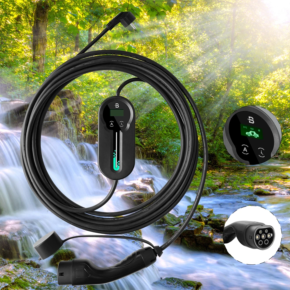 

BNEY New energy electric vehicle charging gun 16A3KW on-board charging portable EV charger