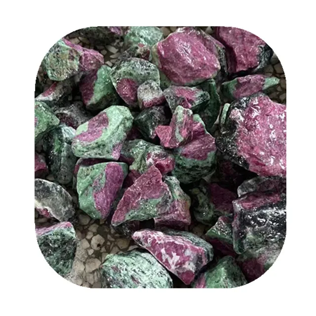 

wholesale natural crystal gems healing stone big crystals ruby ziosite rough stone for home decoration