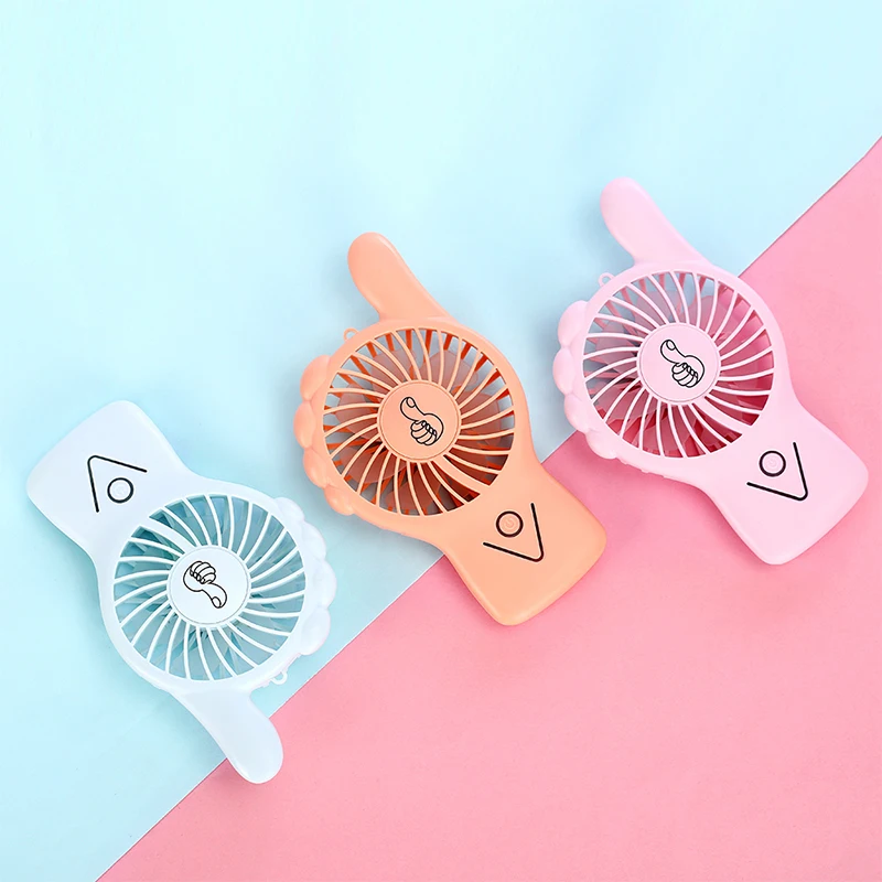 

Portable Handheld Hand Mini Desk Led Best Seller Electric USB Rechargeable Fan, Blue/pink/apricot