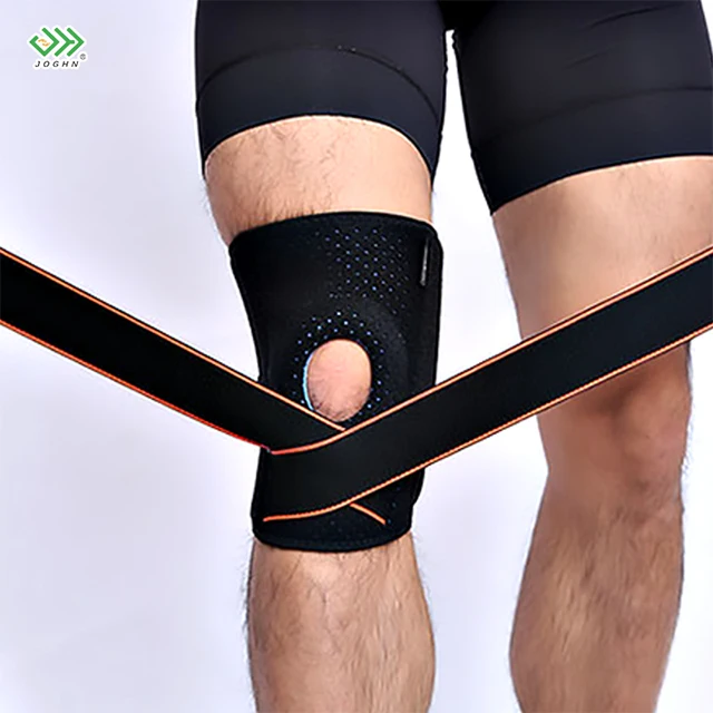 

JOGHN OEM ODM elbow & knee pads Breathable Sport Tennis Compression Sleeve Light Weight Leggings Support Brace knee brace, Orange/pink/grenn/blue