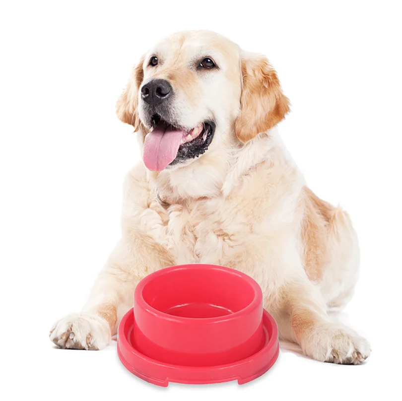 

zss482 dog food feeding bowl eco-friendly natural round pet bowl, Mixed color