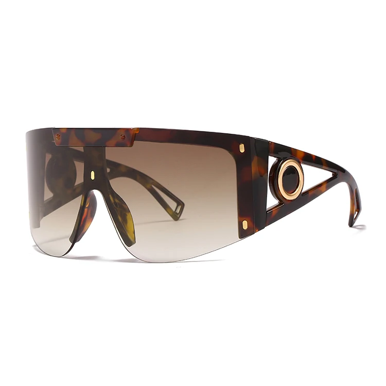 

Personalized Big Size One Piece Sun Glasses Shield Ins Oversize Fashion Women 2021 Pink Visor PC Sunglasses, Black;white/grey;blue;purple;clear white leapard/brown;brown;pink