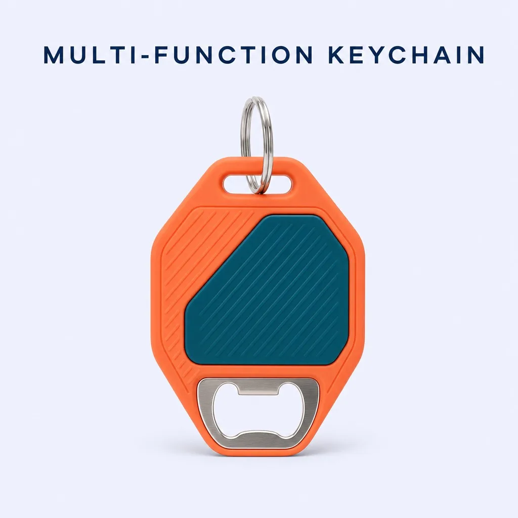 PVC multi-function keychain square hero