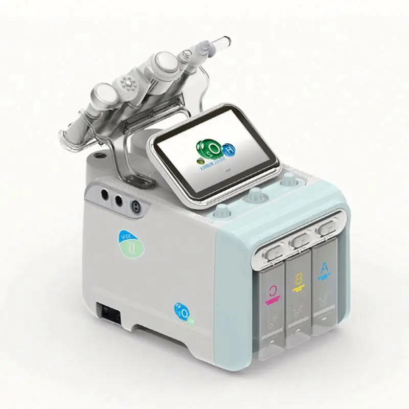 

Hydra water facial Machine Deep Cleaning Machin Hydrafaci 10 En 1 Vertical Microdermabrasion Hydro 2021 Hydra- Peel Rf, Green and white