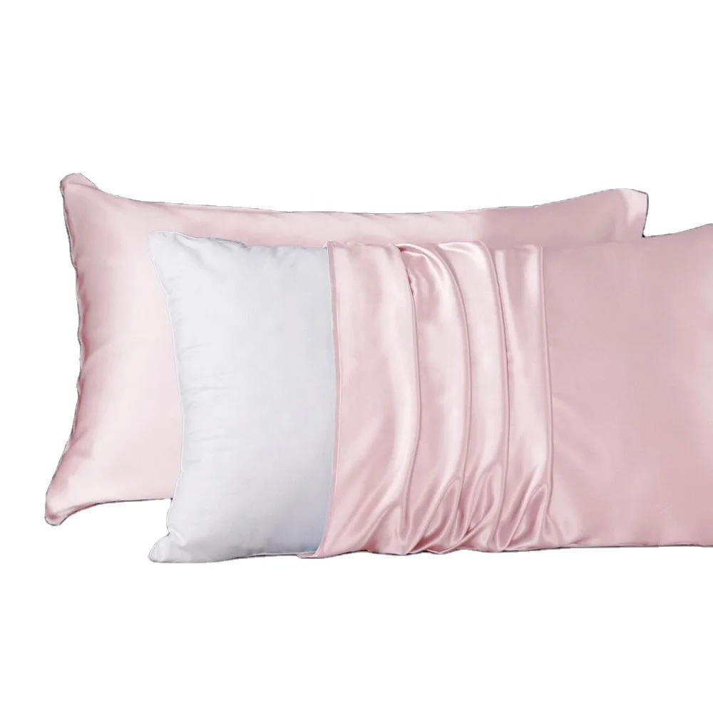 

Single side 16mm mulberry silk pillowcase with statin underside