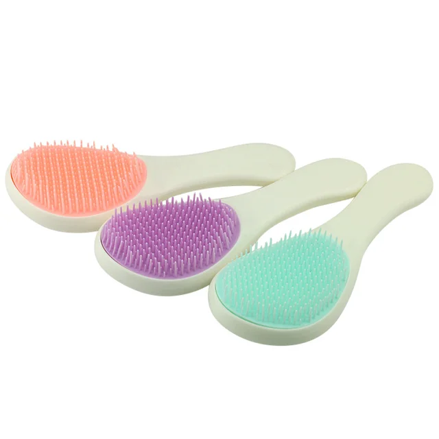 

Yaeshii custom logo manufacturer private label mens hair brush cute round Convenient to hold large quant hair brush detangling, Customized color