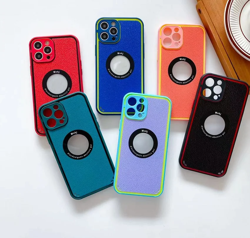 

Wholesale Covers Cell Phone Back Cover PU Leather Luxury Protective Shockproof Mobile For iPhone 12 Phone Case