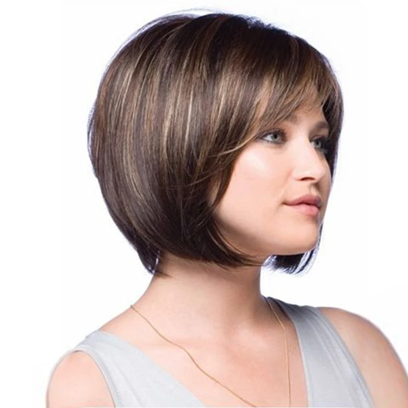 

New Style 4 mixed 30 color Brown with Blonde Highlights Fiber Rose Net Wigs, Ombre