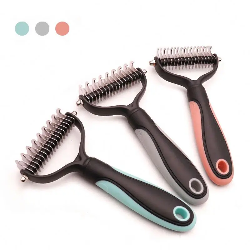 

Wholesale Pet Hair Remove Comb Pet Grooming Brushes Hair Rake Comb For Pet, Customized color