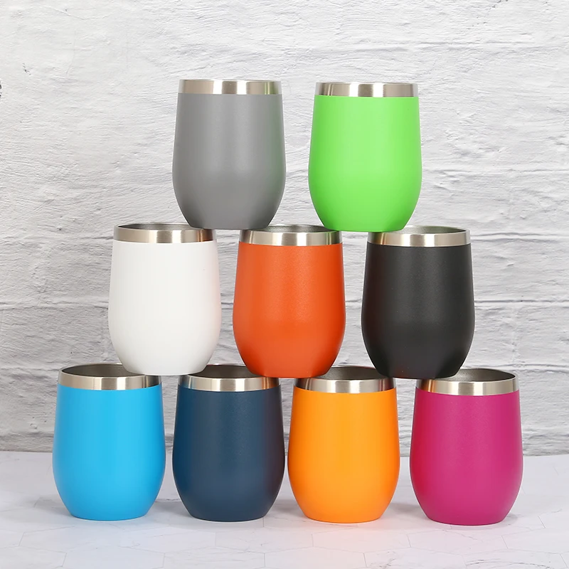 

Stainless Steel Wine Cup Custom Disposable Coffee Thermal Cups Egg Tumbler
