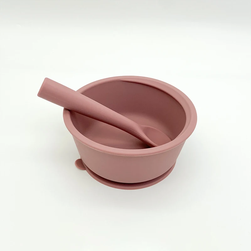 

New design baby silicone bowl set suction bowl feeding set silicone baby bowl set