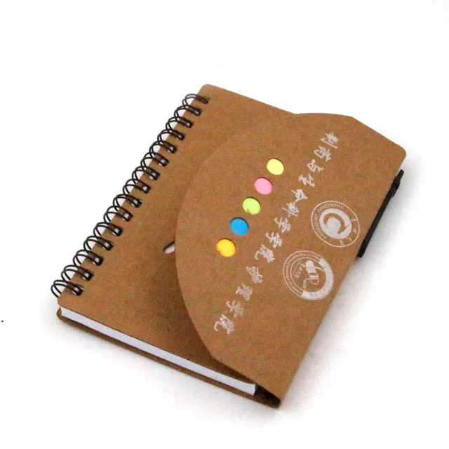 Custom Utility Fancy Notebook Paper Printable Notebook With Sticky Notes Memo With Pen Attached