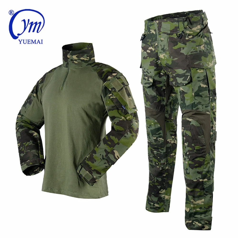

Hot Sale Army Uniform G3 Military Combat Training Tactical New Frog Suit Long Sleeves Shirts and Pants Frog Suit Ripstop, Customerized
