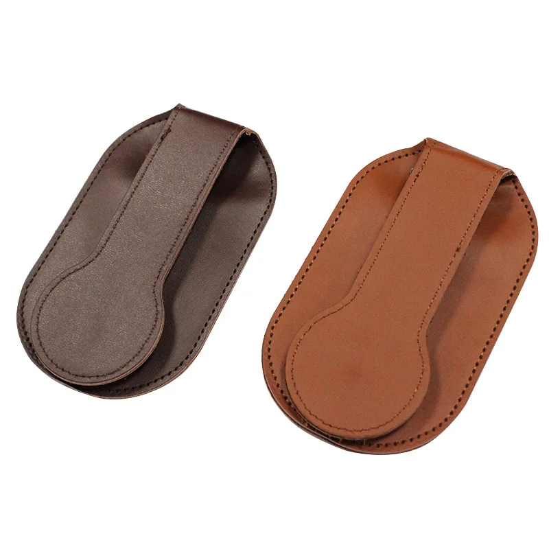 

Creative design PU money purse zipper folding storage coin wallet leather men, Brown/black/coffee