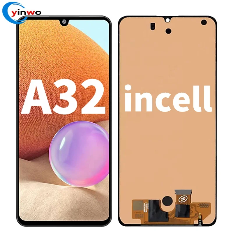 

Factory Wholesale incell LCD Display Touch Screen replacement 4G For Samsung Galaxy A32 lcd, Black