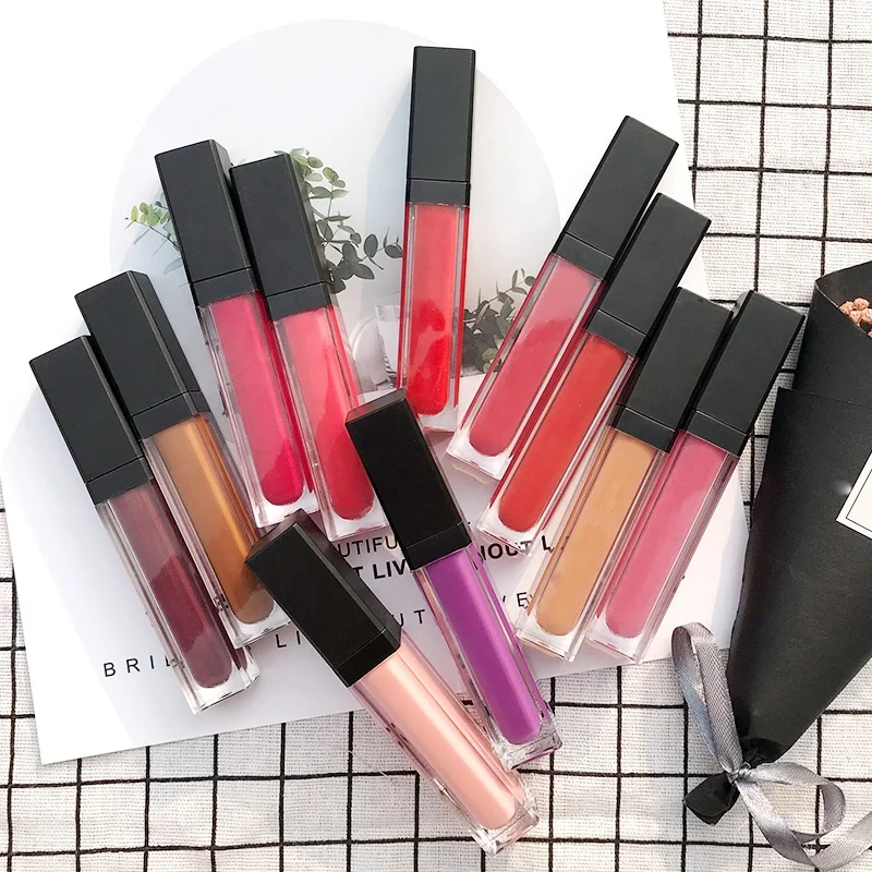 

Wholesale vegan oem waterproof and long lasting matte private label liquid lipstick, 33 colors, also can customize your own color