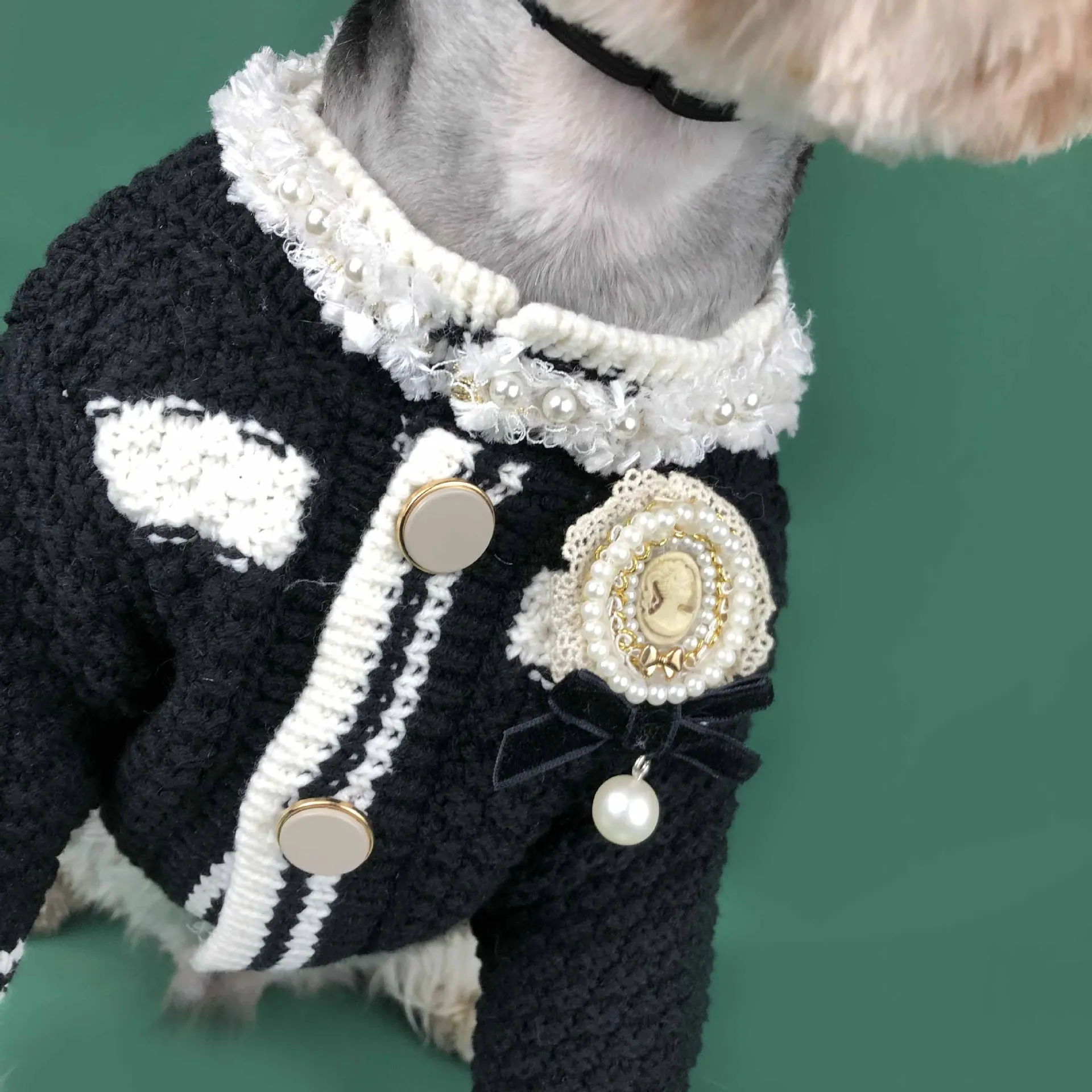

Hot selling popular brand pet knit sweater cat dog cardigan sweater pet clothes
