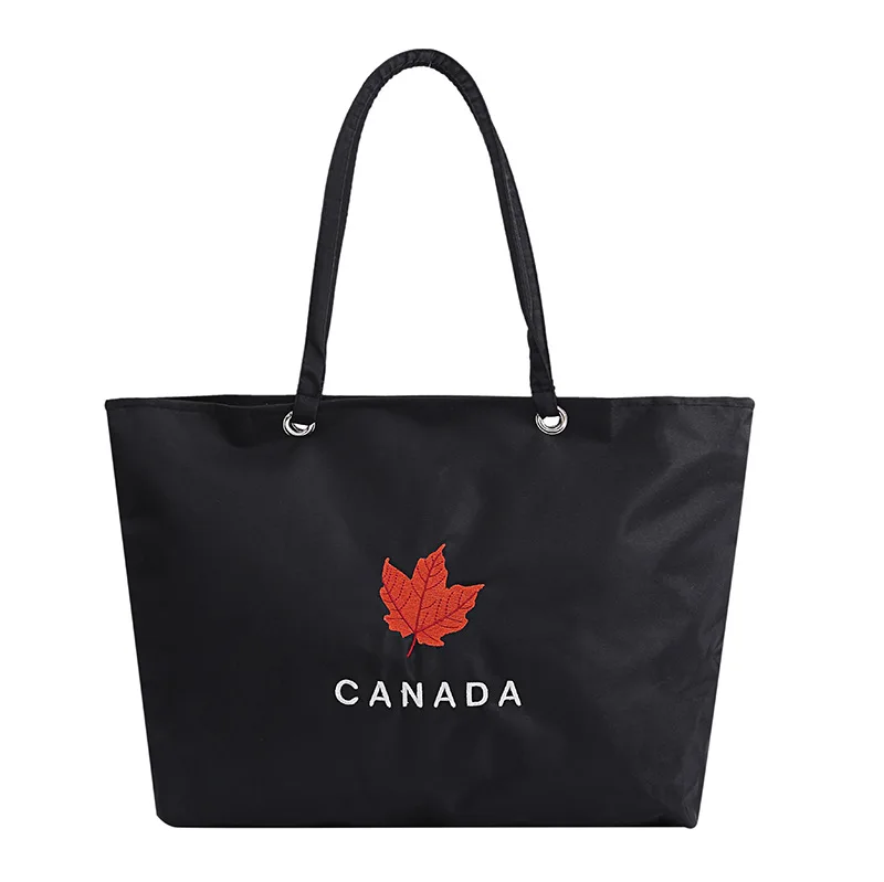 

large women's Beach bag double handle handbag for shopping leisure bag square bag customization