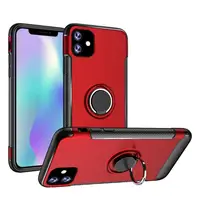 

For Iphone 11 2019 6.1 Case Finger Ring 360 Degree Rotating Magnetic Kickstand Armor Phone Case