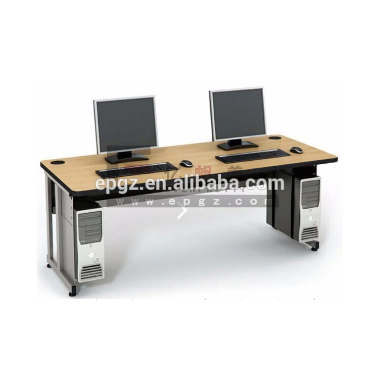 Double Japanese Teacher Wood Computer Desk For Student Double