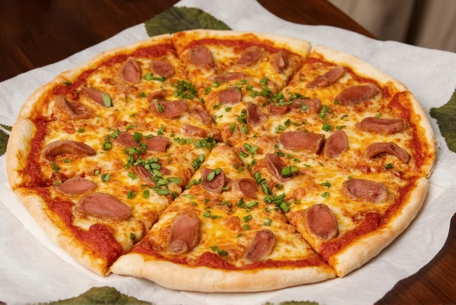 Tandoori pizza with grilled chicken, green chilies, and mint drizzle