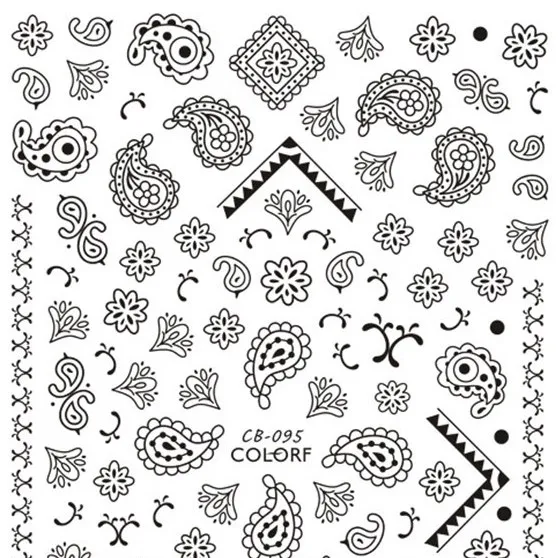 

CB094-98 Wholesale Cartoon Nail Stickers Alphabet 3D New Arrival Customized Design Nail Decals, As picture show