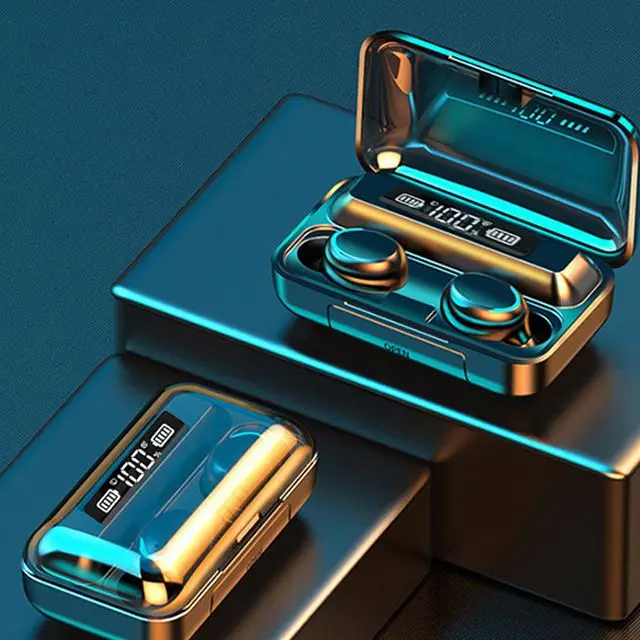 

2020 Hot Selling True BT 5.0 Wireless Audifon BT F9 2020, Black white