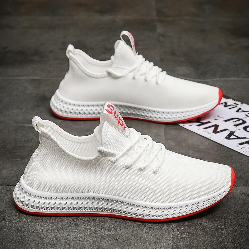 

Lightweight new design outdoor breathable running sport shoes for men, Black/white