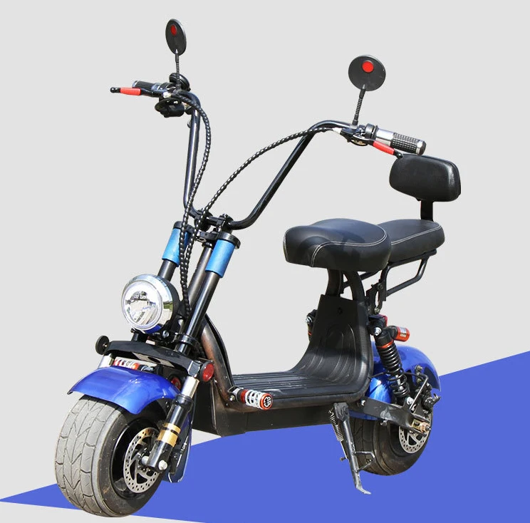 

48v 12a electric motorcycle with wide pedal, adult electric scooters for sale, upgradeable battery electric citycoco scooter