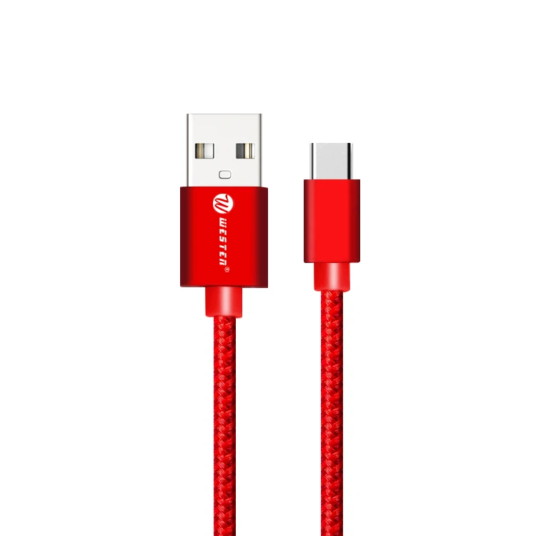 

For Android Universal 2.1A To 2.4A Multi Color Fish Net Braided USB Fast Charging Cable, White /black