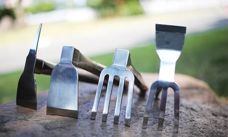 
Stainless Steel Garden Hoe Pick Multipurpose Hand Tool 15 Inch Gardening Cultivator Digging Weeding Seeding Turning Soil 