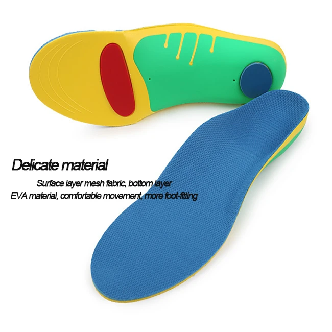

Arch Sports Full Cushion Flat Foot Support Orthopedic Insole Leisure Pad Arch Support Shoes, Blue