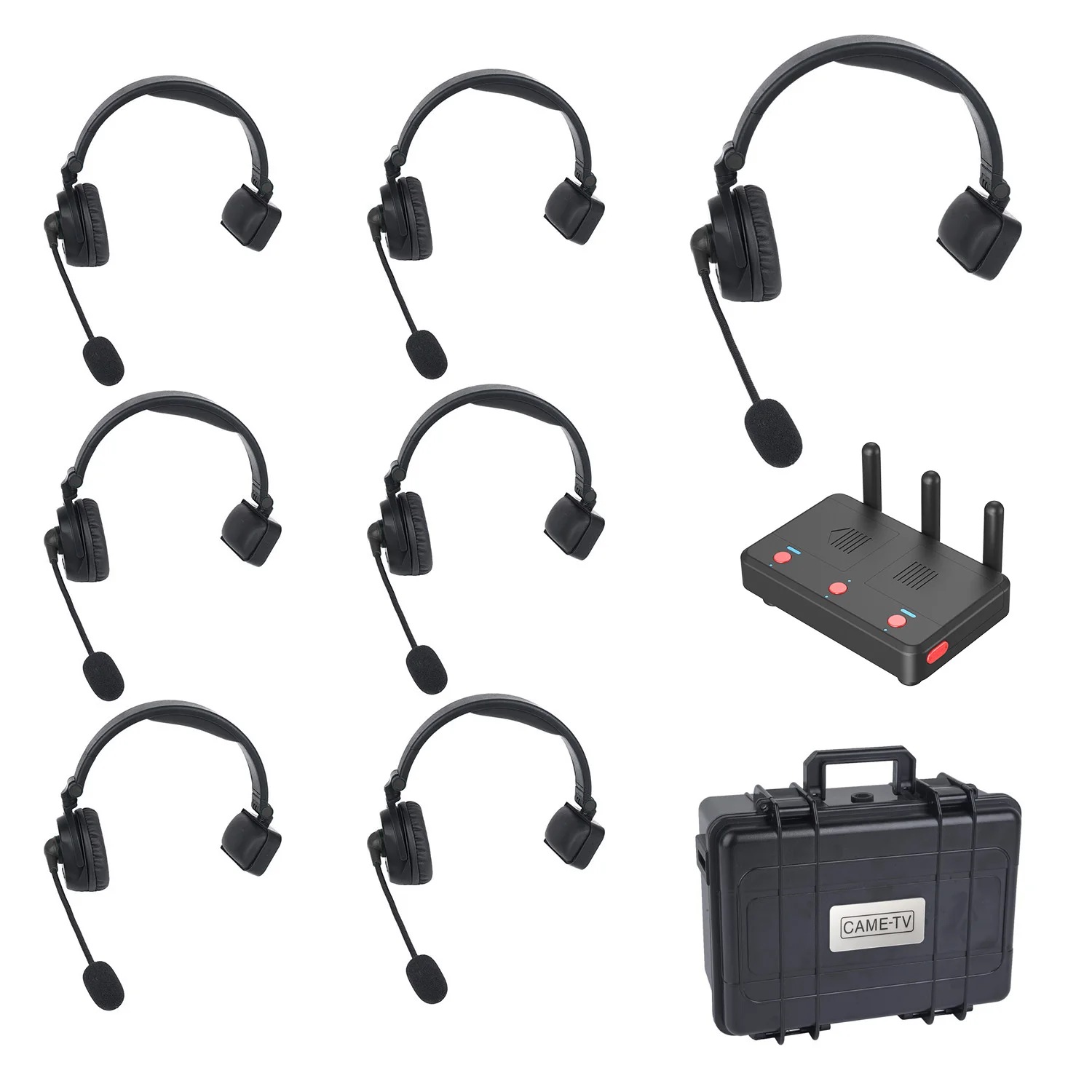 

CAME-TV 7-person Wireless Headset Intercom System Wireless Communicator for Audio indoor and outdoor Use