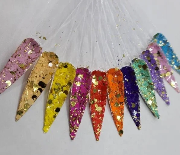 

1Kilogram Ms Queen Chunky Matte Effect Nail Art Glitter 12+ Colors Eco-friendly Nail Polish Sequins Flake Glitter MD70, Optional 12 + colors