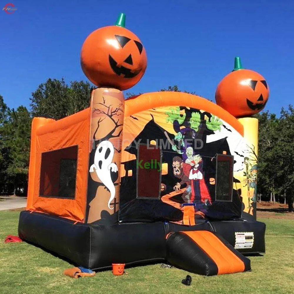 

13*13ft giant inflatable Halloween bouncer house commercial pumpkin air bounce castle for sale, Customized available