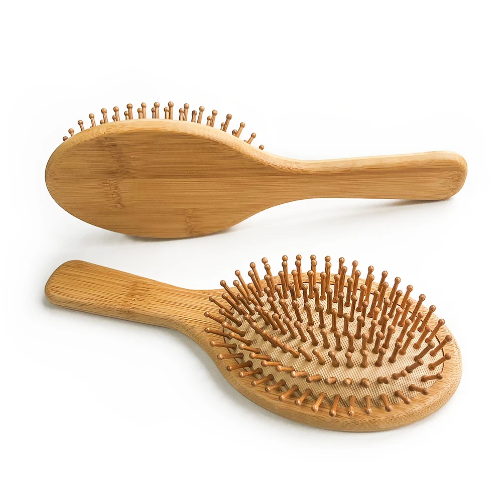 

Factory Price Customized Logo Long Handle Natural Bamboo Paddle Brush Scalp Massage Hair Brush Detangle Brush for Hair