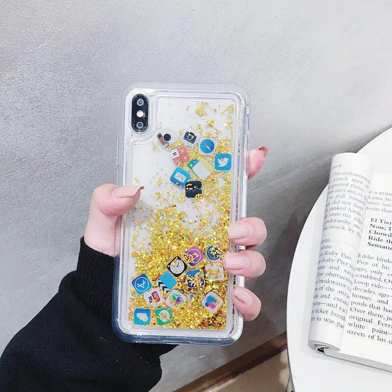 

DHL Free Shipping 1 Sample OK Custom Glitter Phone Case For Mobile Phone For iPhone XR Full Cover