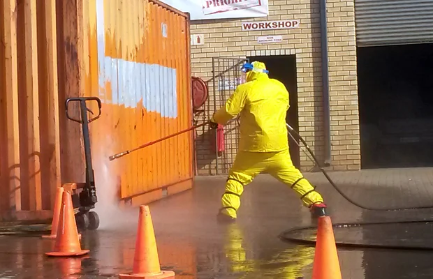 
2500Bar 20Lpm skid mounted paint remove cold water jet high pressure hydro jetting equipment 