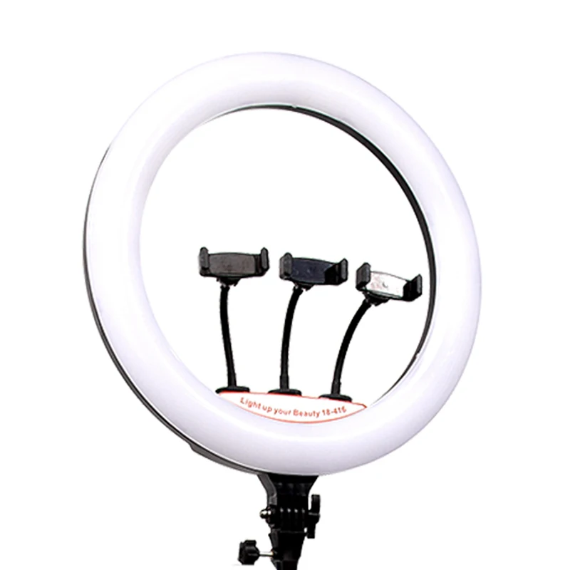 

Wholesale Beauty Photographic Selfie Beauty 18 Inch Led Ring Fill Light With Remote Control 2.1m Tripod, Black