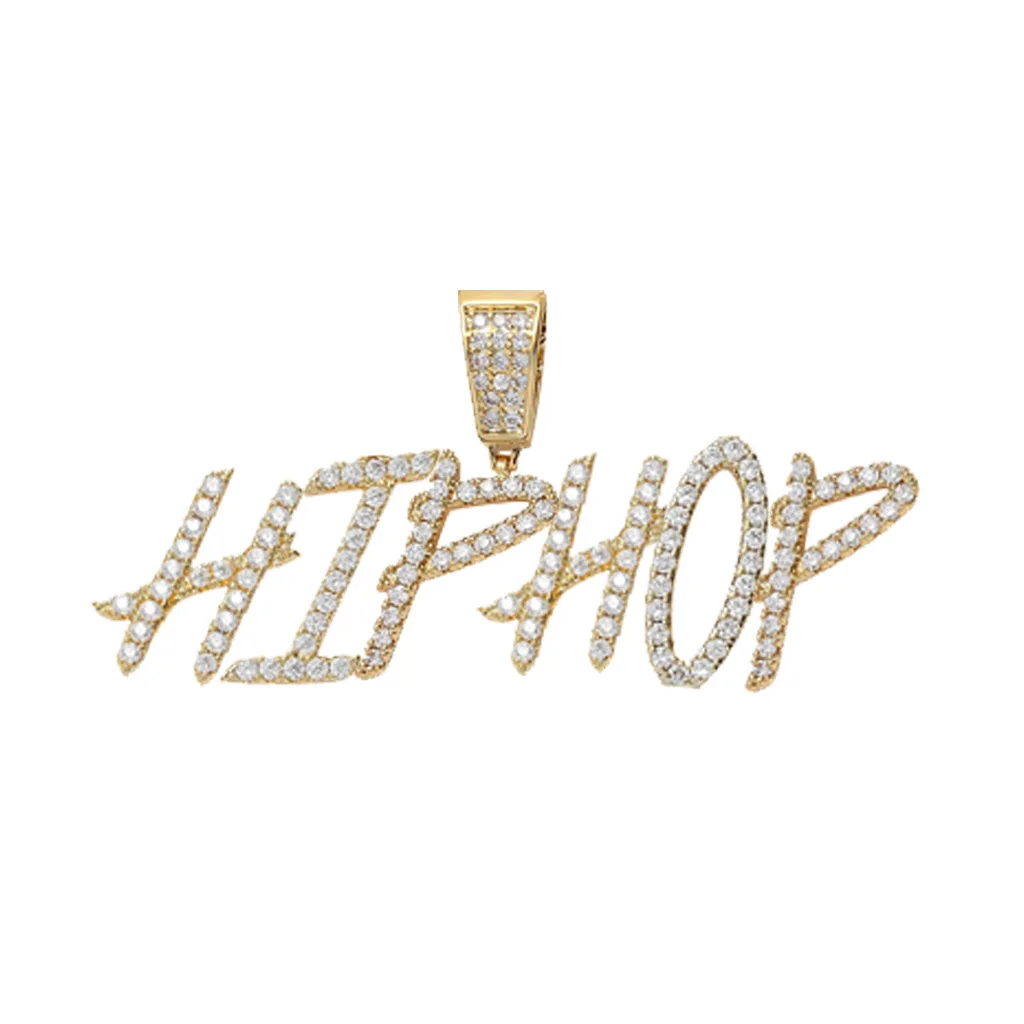 

Explosion Style English Cursive Letter Pendant 26 English Alphabet Hip-Hop Necklace Diy Stitching Customization, As picture