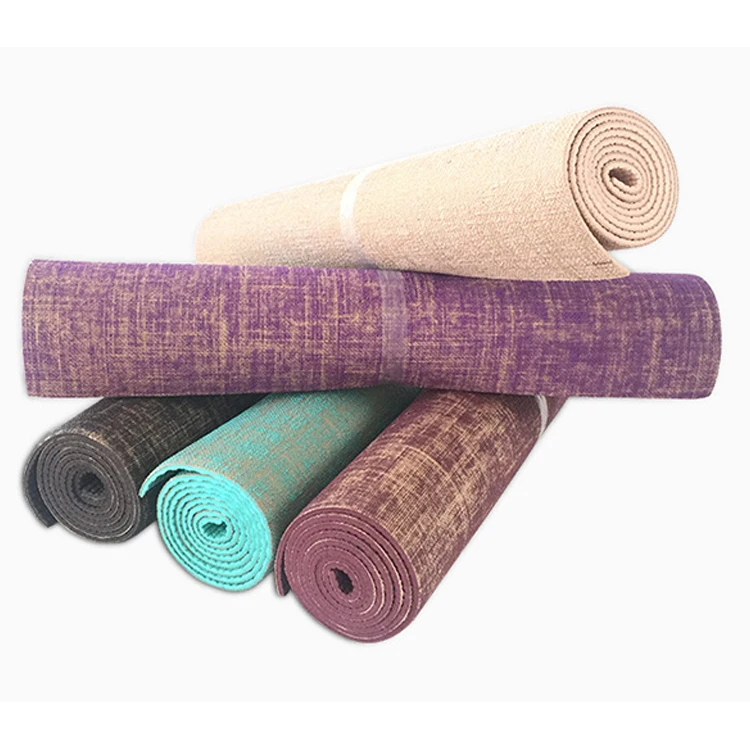 

Promotional Oem Jute Yoga Mat Eco Friendly Fashion Attractive Design Hemp Jute Yoga Mat, Customized color