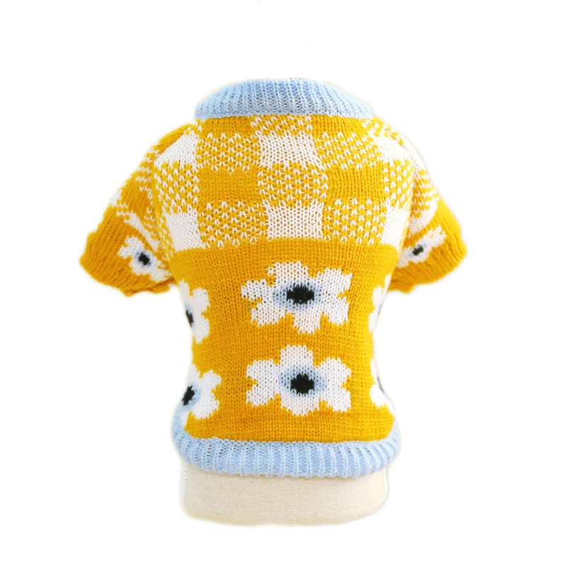 

2020 New Fahion Pet Clothes Autumn Winter Warm Dog Cats Clothes, Red/yellow